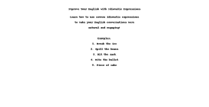 عبارات idiomatic